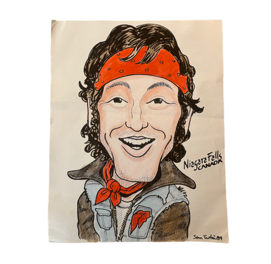 Vintage Caricature of Bruce Springsteen