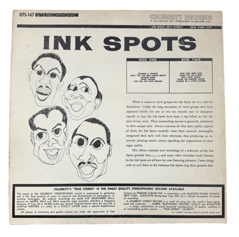 The Ink Spots- The Ink Spots In Las Vegas, 1966, VG+/VG+