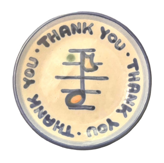 Vintage Hadley Pottery Musical Note Mini Decorative Plate