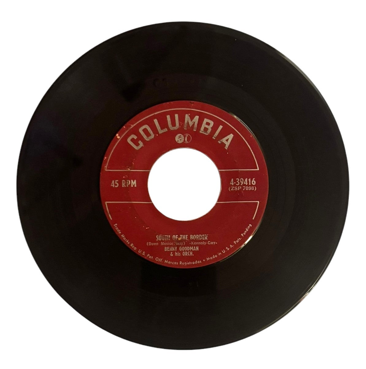 Benny Goodman & His Orchestra- Down South Camp Meetin'/South Of The Border, 1951, VG+