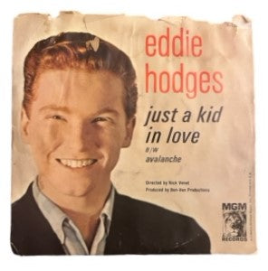 Eddie Hodges- Just A Kid In Love/Avalanche, 1964, VG+ (Promo Copy, Picture Sleeve)