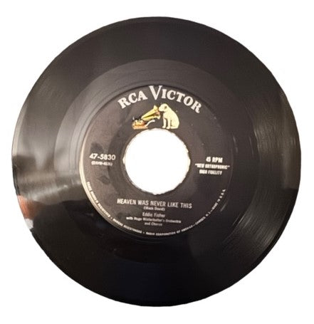 Eddie Fisher- I Need You Now/Heaven Was Never Like This, 1954, VG+/VG+ (Picture Sleeve)