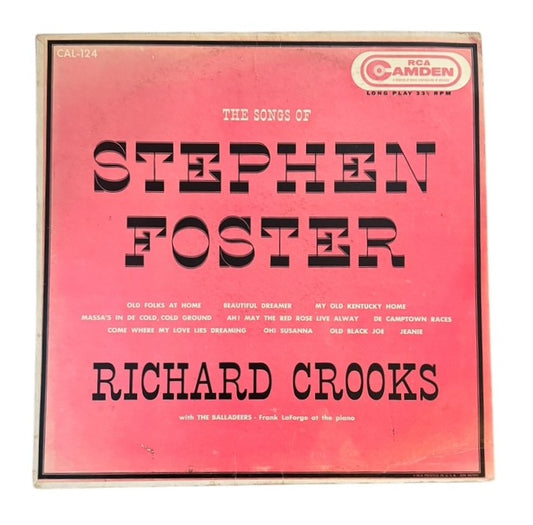 Richard Crooks with The Balladeers- The Songs Of Stephen Foster, 1950s, VG/VG