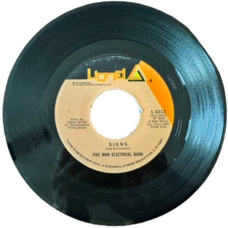 Five Man Electrical Band- Signs/Hello Melinda Goodbye, 1971, VG+