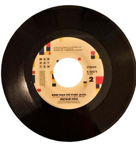 Natalie Cole- Jump Start/More Than The Stars, 1987, VG+/VG+ (Picture Sleeve)