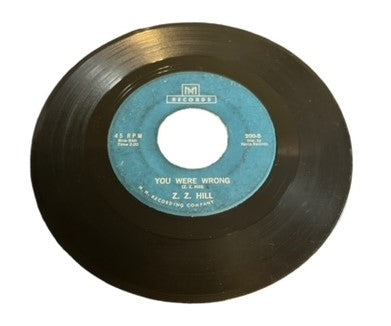 Z.Z. Hill- You Were Wrong/Tomble Weed, 1964, VG