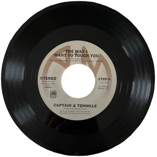 Captain & Tennille- The Way I Want To Touch You/Broddy Bounch, 1975, VG+