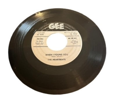 The Heartbeats- When I Found You/Hands Off My Baby, 1957, VG (Promo Copy)