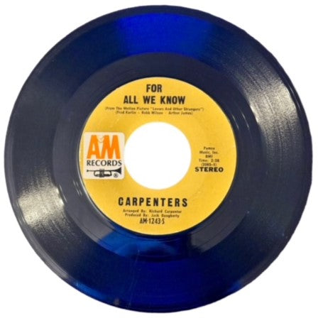 Carpenters- For All We Know, 1971, VG