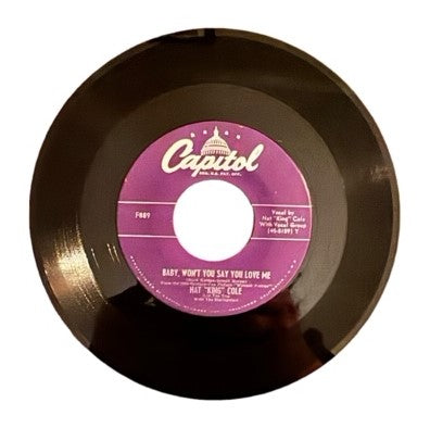 Nat "King" Cole & The Trio- Baby, Won't You Say You Love Me/I Almost Lost My Mind, 1950, VG+