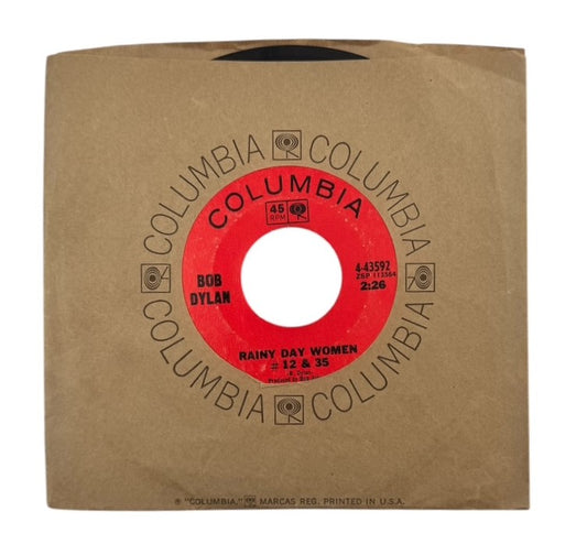 Bob Dylan- Rainy Day Women #12 & 35/Pledging My Time, 1966, VG+