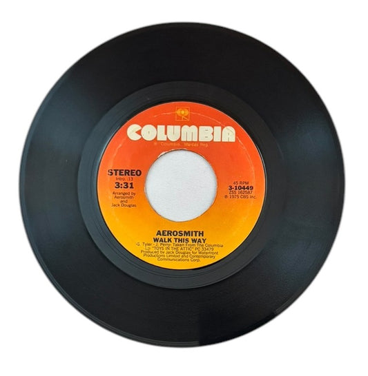 Aerosmith- Walk This Way/Uncle Salty, 1976, VG+