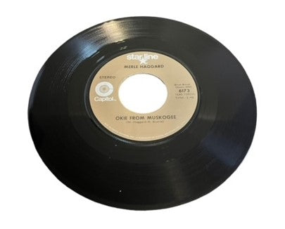 Merle Haggard- Okie From Muskogee/Daddy Frank, 1972, VG+