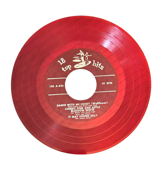 Various Artists- 18 Top Hits EP, 1955, VG (7" Red Vinyl EP)