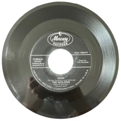 The Gaylords- How About Me/Again, 1959, VG+
