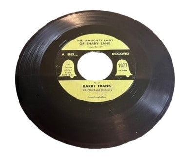 Barry Frank and Sid Feller & Orchestra- Hold Me In Your Arms/The Naughty Lady Of Shady Lane, 1955, VG+