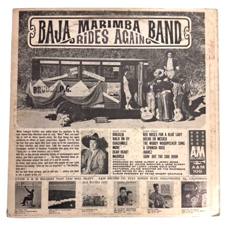 Baja Marimba Band- Baja Marimba Band Rides Again, 1965, VG+/VG