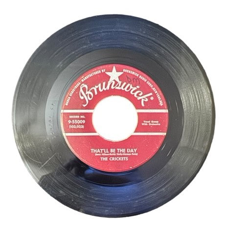 The Crickets- That'll Be The Day/I'm Lookin' For Someone To Love, 1957, VG+
