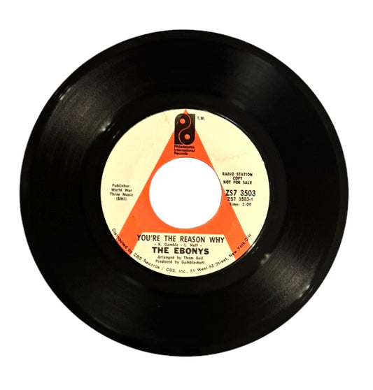 The Ebonys- You're The Reason Why/Sexy Ways, 1971, VG+ (Promo Copy)