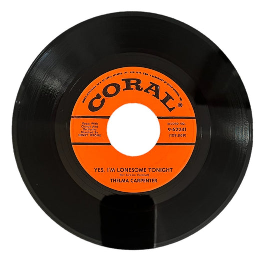 Thelma Carpenter- Yes, I'm Lonesome Tonight/Gimme A Little Kiss (Will Ya, Huh), 1961, VG+