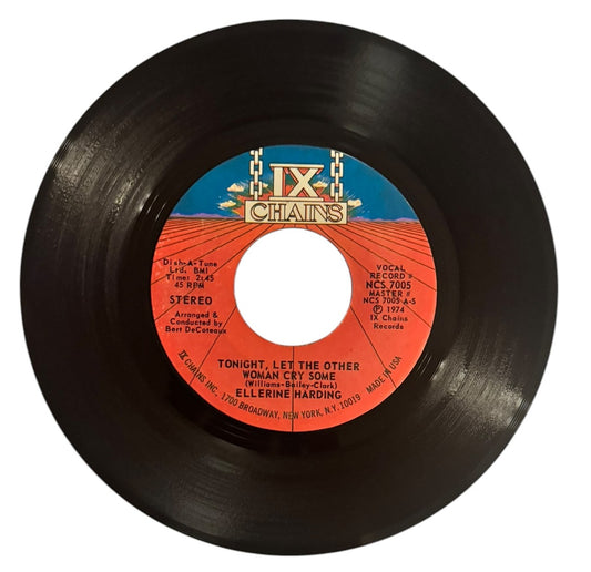 Ellerine Harding- Tonight, Let The Other Woman Cry Some/Inside Out, 1974, VG+