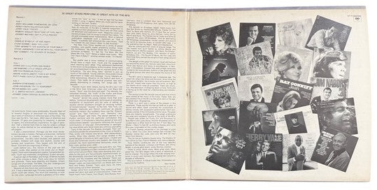 Various Artists- 20 Great Stars Perform 20 Great Hits Of The 60's, 1970, VG+/VG+ (2 Records)