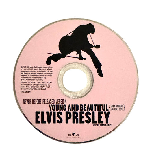 Elvis Presley with The Jordanaires- Young And Beautiful, 2005, VG (3" Mini CD, Promo)