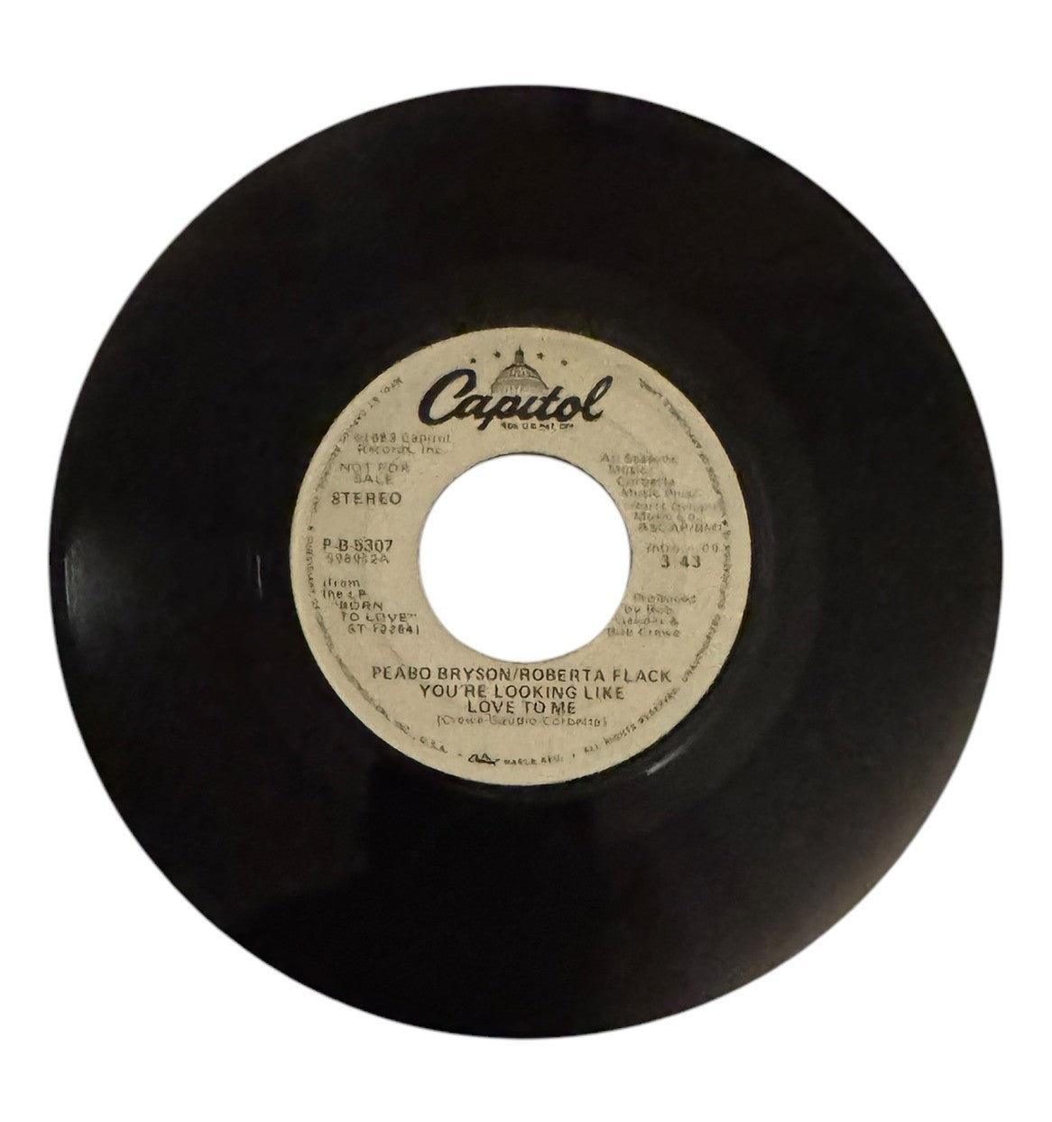 Peabo Bryson & Roberta Flack- You're Looking Like Love To Me, 1983, VG+ (Promo Copy)