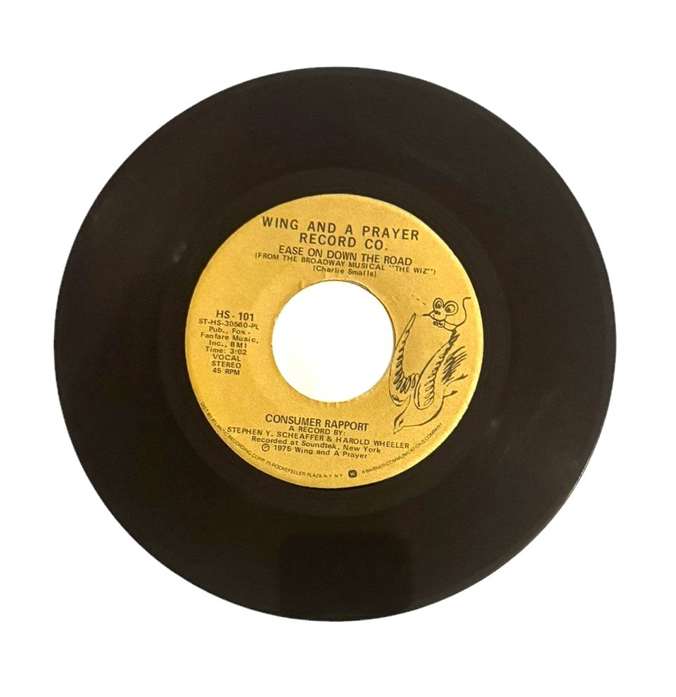 Consumer Rapport- Ease On Down The Road/Go On With Your Bad Self, 1975, VG
