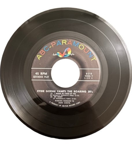 Eydie Gorme- Eydie Gorme Vamps The Roaring 20's, 1958, VG+ (EP)