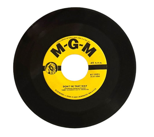 Tommy Alexander & His Orchestra- Don't Be That Way/Was That The Human Thing To Do, 1955. VG+