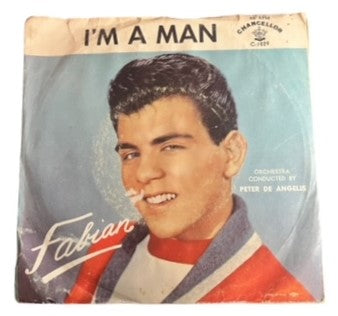 Fabian- I'm A Man/Hypnotized, 1958, VG+/G+ (Picture Sleeve)