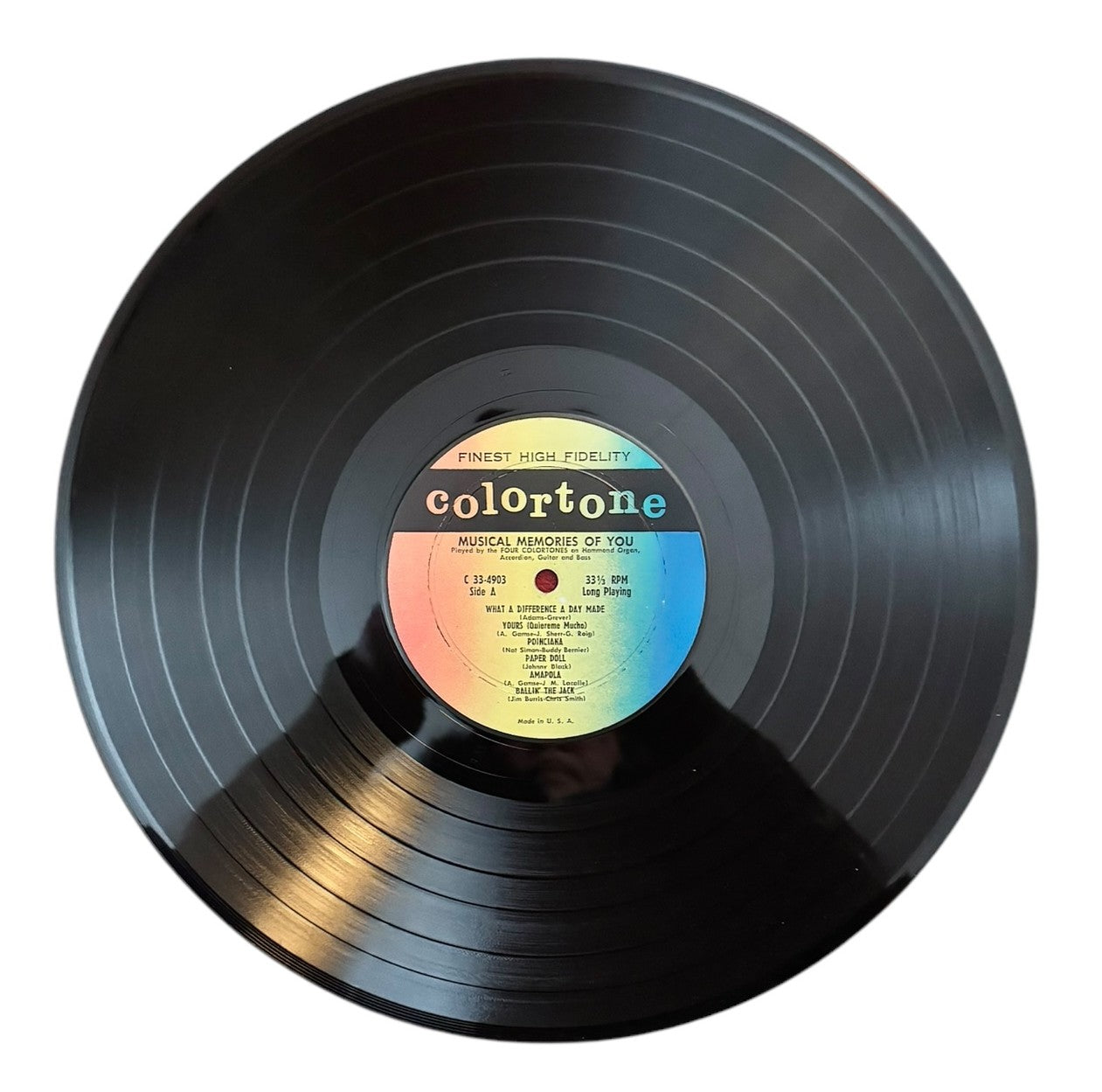 4 Colortones- Musical Memories Of You, 1960s, VG+/VG+