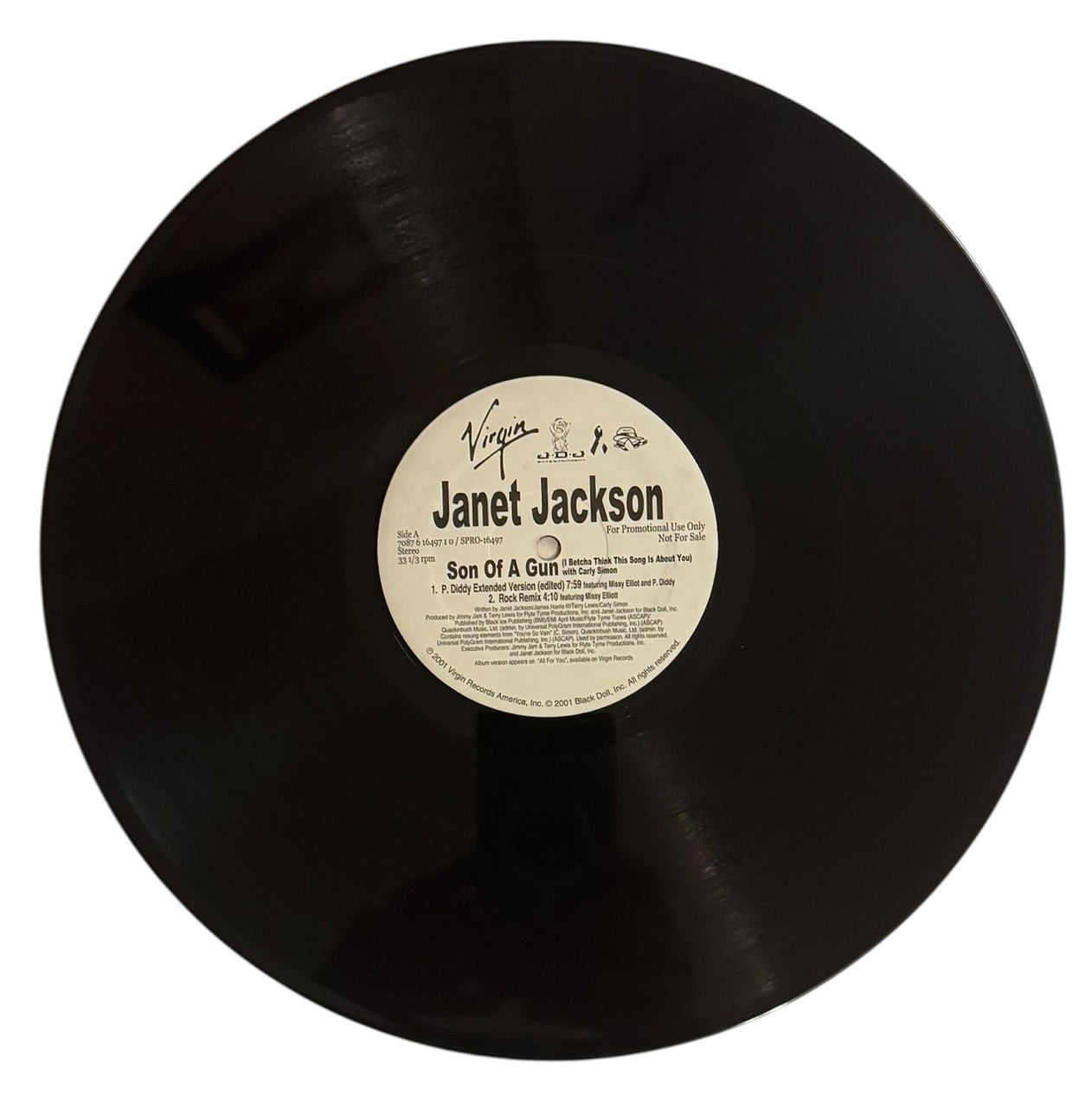Janet Jackson- Son Of A Gun (I Betcha Think This Song Is About You), 2001, VG+