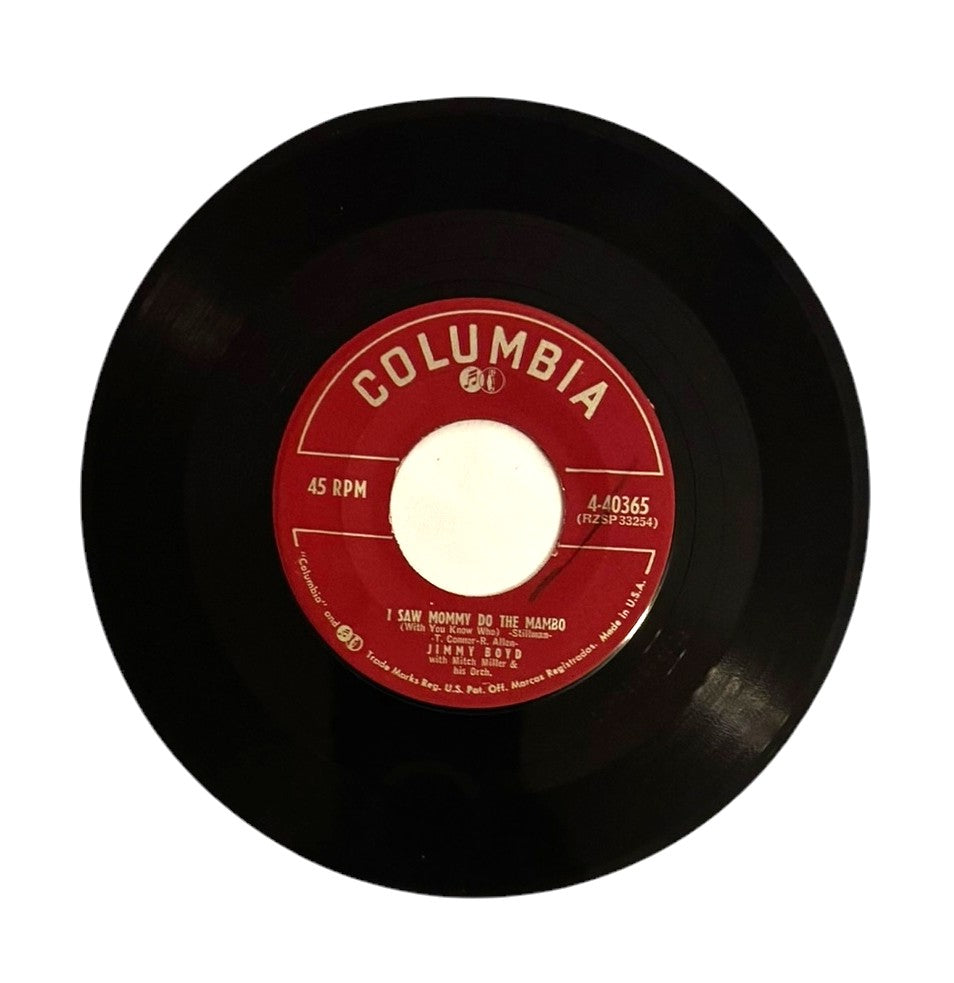 Jimmy Boyd with Mitch Miller & His Orchestra- I Saw Mommy Do The Mambo (With You Know Who)/Santa Claus Blues, 1954, VG+