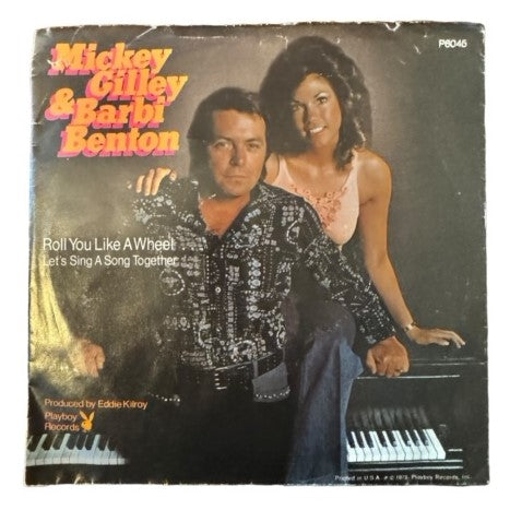 Mickey Gilley & Barbi Benton- Roll You Like A Wheel/Let's Sing A Song Together, 1975, VG+/VG+ (Picture Sleeve)