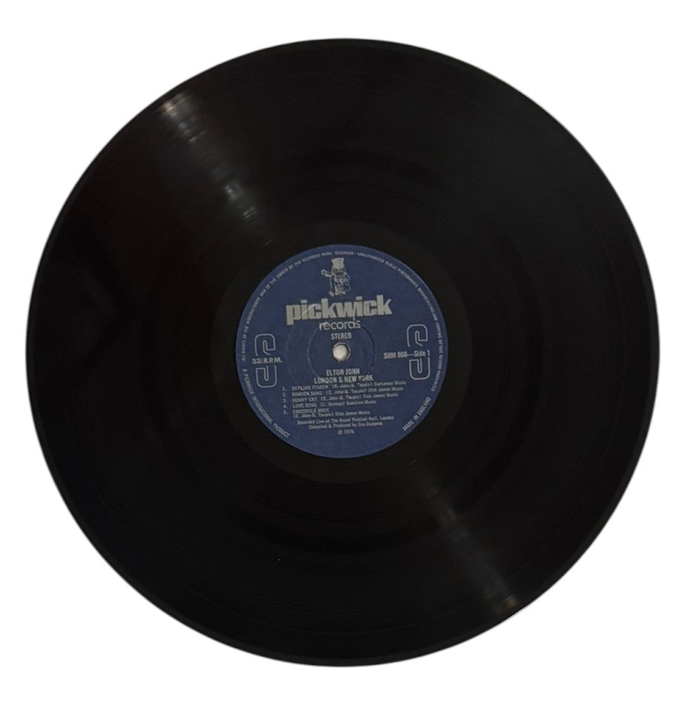 Elton John- London & New York, 1978, VG+/VG+ (UK Import, Reissue)