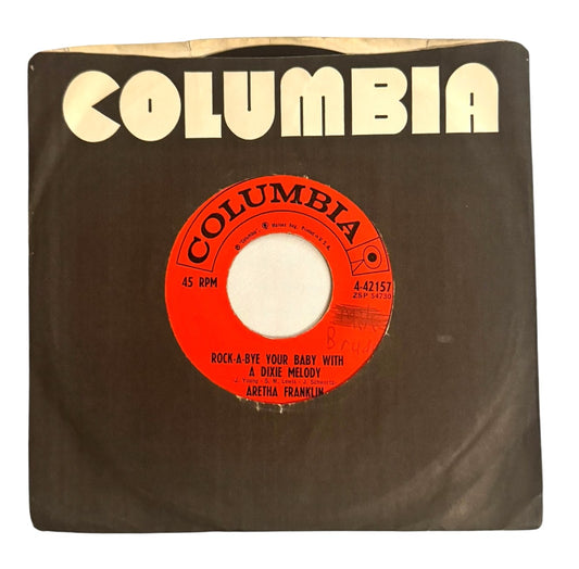 Aretha Franklin- Rock-A-Bye Your Baby With A Dixie Melody/Operation Heartbreak, 1961, VG+