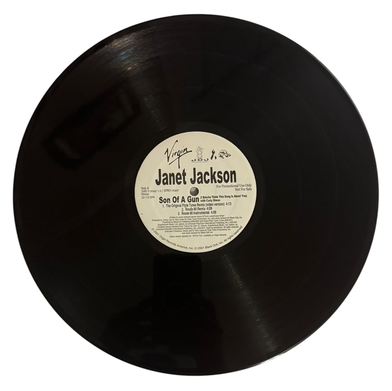 Janet Jackson- Son Of A Gun (I Betcha Think This Song Is About You), 2001, VG+