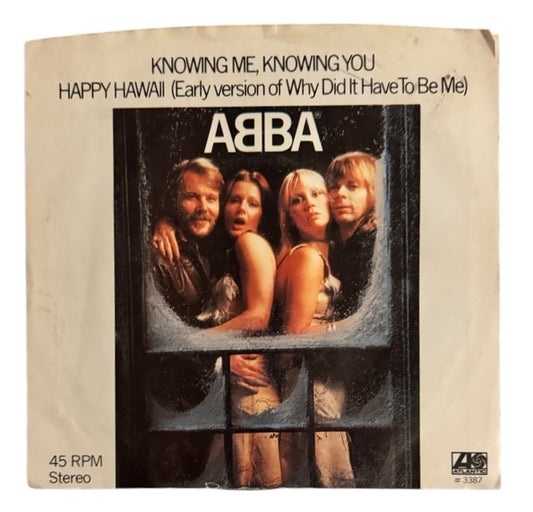 ABBA- Knowing Me, Knowing You/Happy Hawaii, 1977, VG+/VG+ (Picture Sleeve)