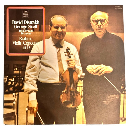 David Oistrakh, George Szell, & The Cleveland Orchestra- Brahms Violin Concerto In D, 1970, VG+/VG+