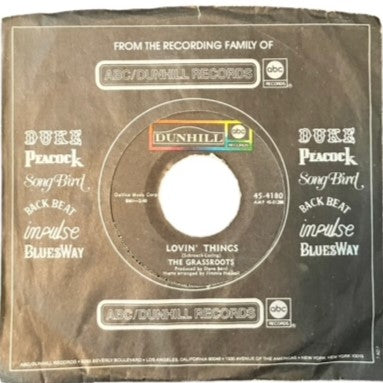The Grassroots- Lovin' Things/You & Love Are The Same, 1969, VG+