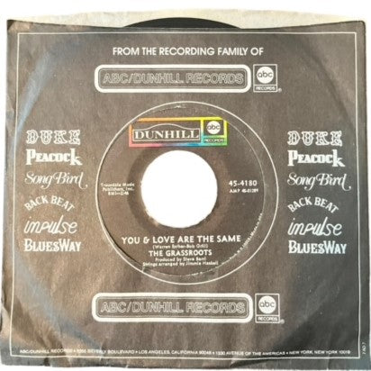 The Grassroots- Lovin' Things/You & Love Are The Same, 1969, VG+