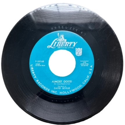The Chipmunks- The Chipmunk Song/Almost Good, 1958, VG+