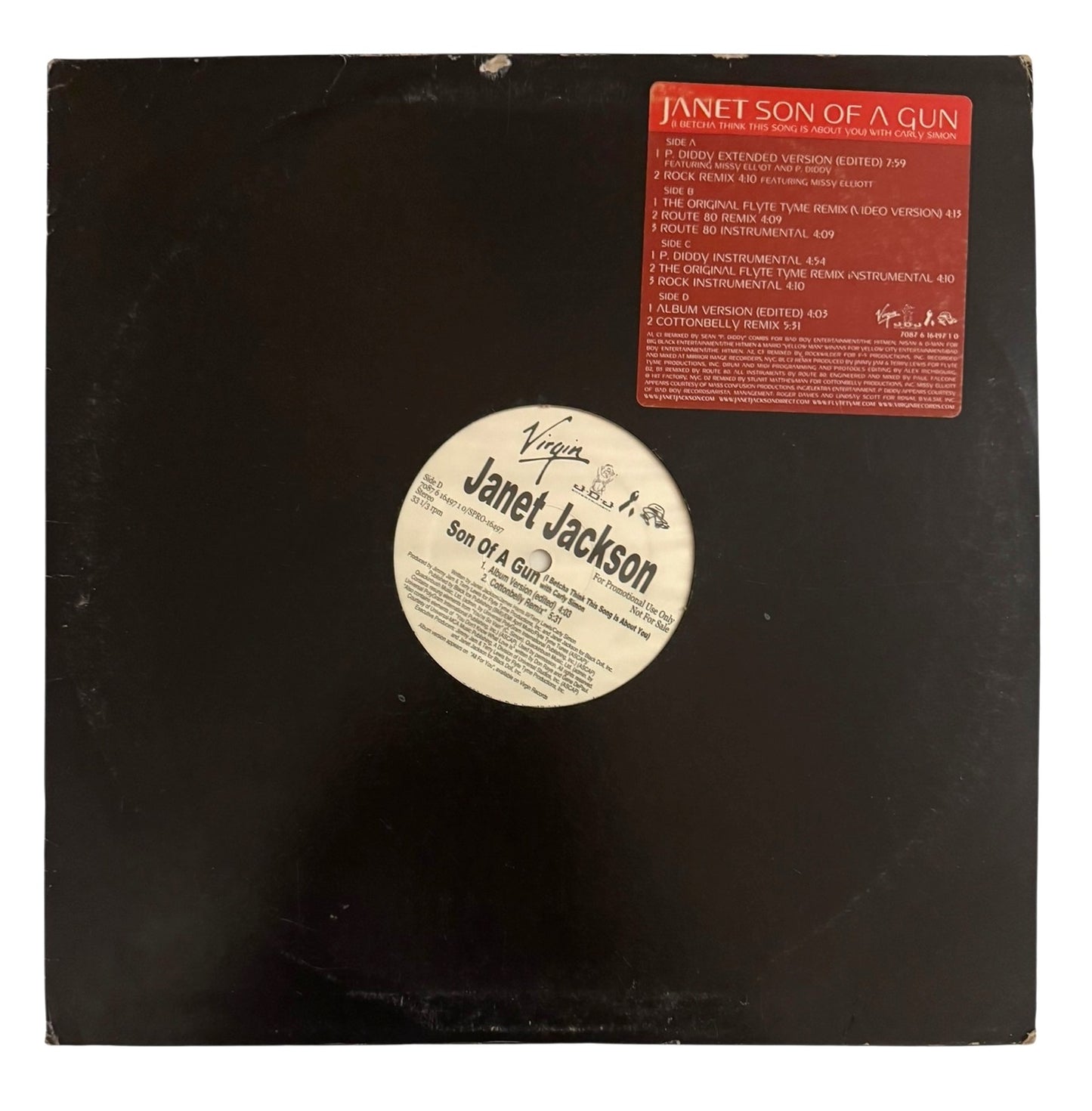 Janet Jackson- Son Of A Gun (I Betcha Think This Song Is About You), 2001, VG+