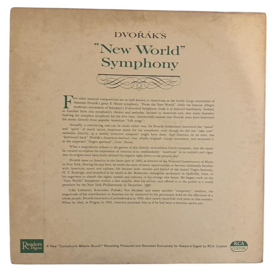 Oslo Philharmonic Orchestra- Dvorak Symphony No. 5 In E Minor (From The New World), 1962, VG+/VG=