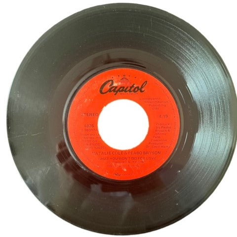 Natalie Cole & Peabo Bryson- What You Won't Do For Love/Your Lonely Heart, 1979, VG