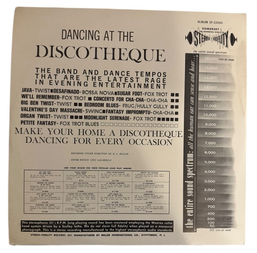 The New World Theatre Orchestra- Dance At The Discotheque, 1950s, VG+/VG+