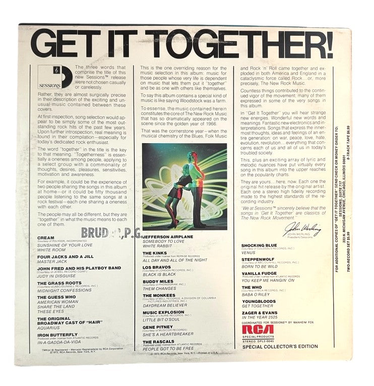 Various Artists- Sessions Presents Get It Together!, 1973, NM/VG+ (Two Records)