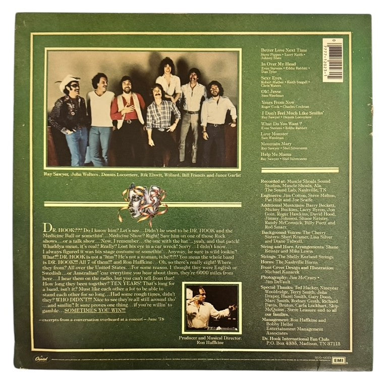 Dr. Hook- Sometimes You Win..., 1979, VG+/VG+